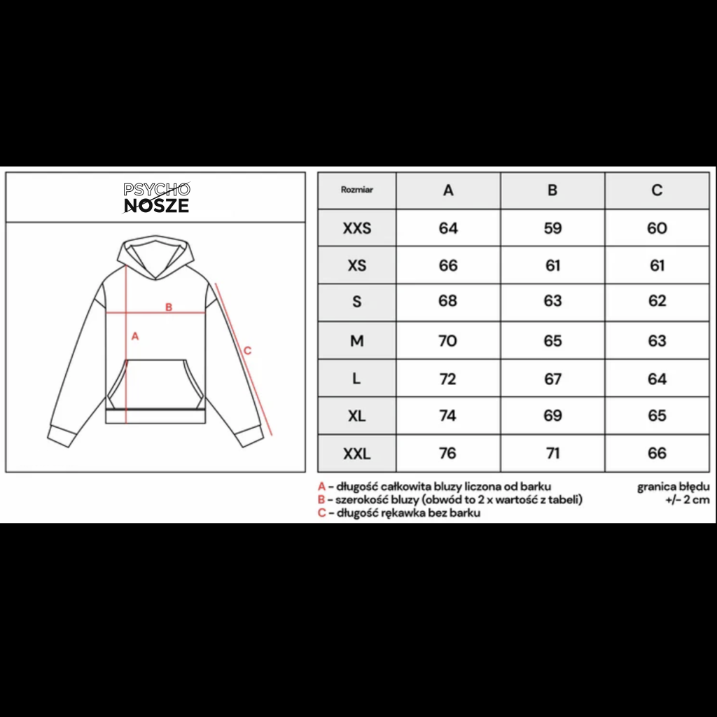Bluza ODDECH NA KWADRAT UNISEX | PSYCHONOSZE